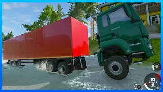 TruckFails | Trucks vs Massive Potholes #237 | BeamNG.Drive |TrucksFails