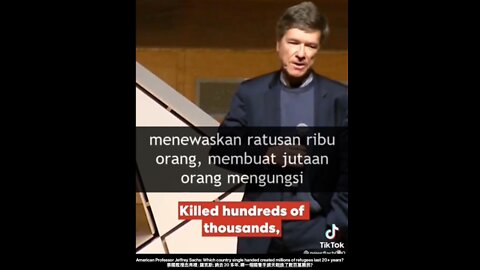 Jeffrey Sachs: Which country single handed created millions of refugees last 20+ years?