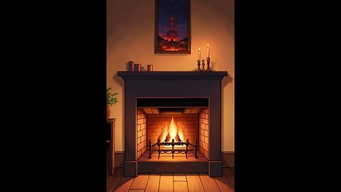 Fireplace Crackling SLEEP MUSIC 10 HR [DARK SCREEN]