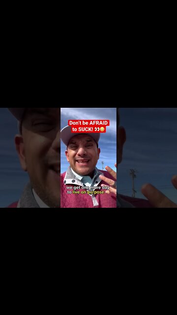 😳Don’t be AFRAID to SUCK! #christianmotivation #shorts #dontquit