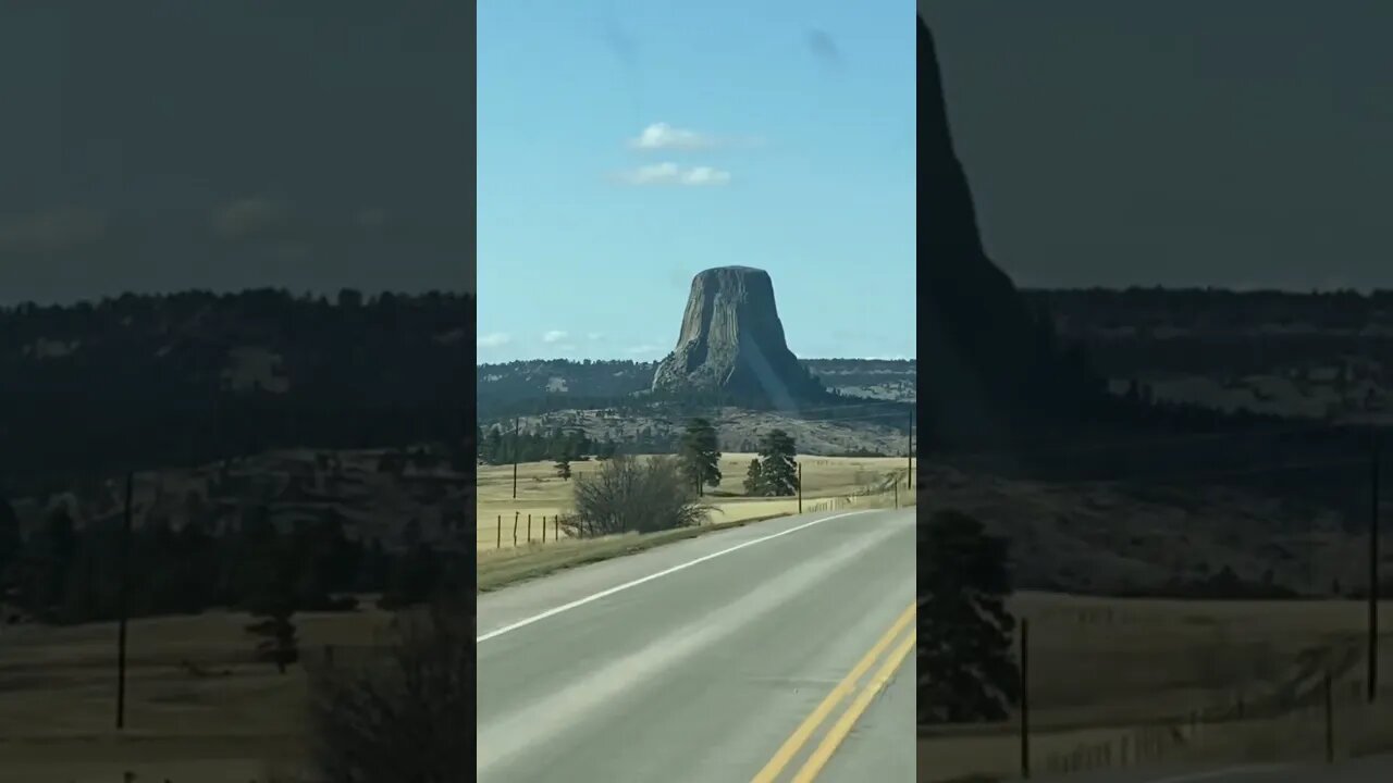 Devils tower. Close Encounters Of The Third Kind. #shorts #nationalpark