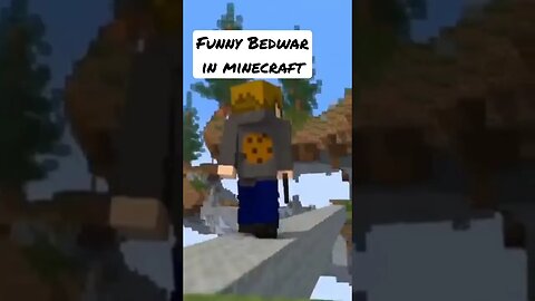 Funny bedwar in minecraft #minecraft #minecraftshorts #minecraftmemes