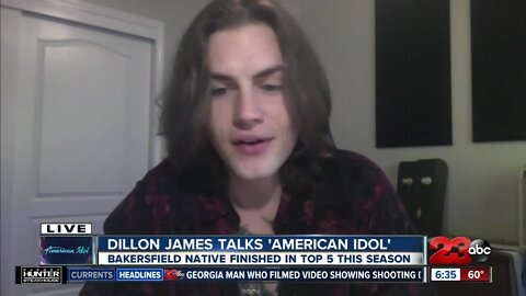 American Idol finalist Dillon James thanks Kern County for support