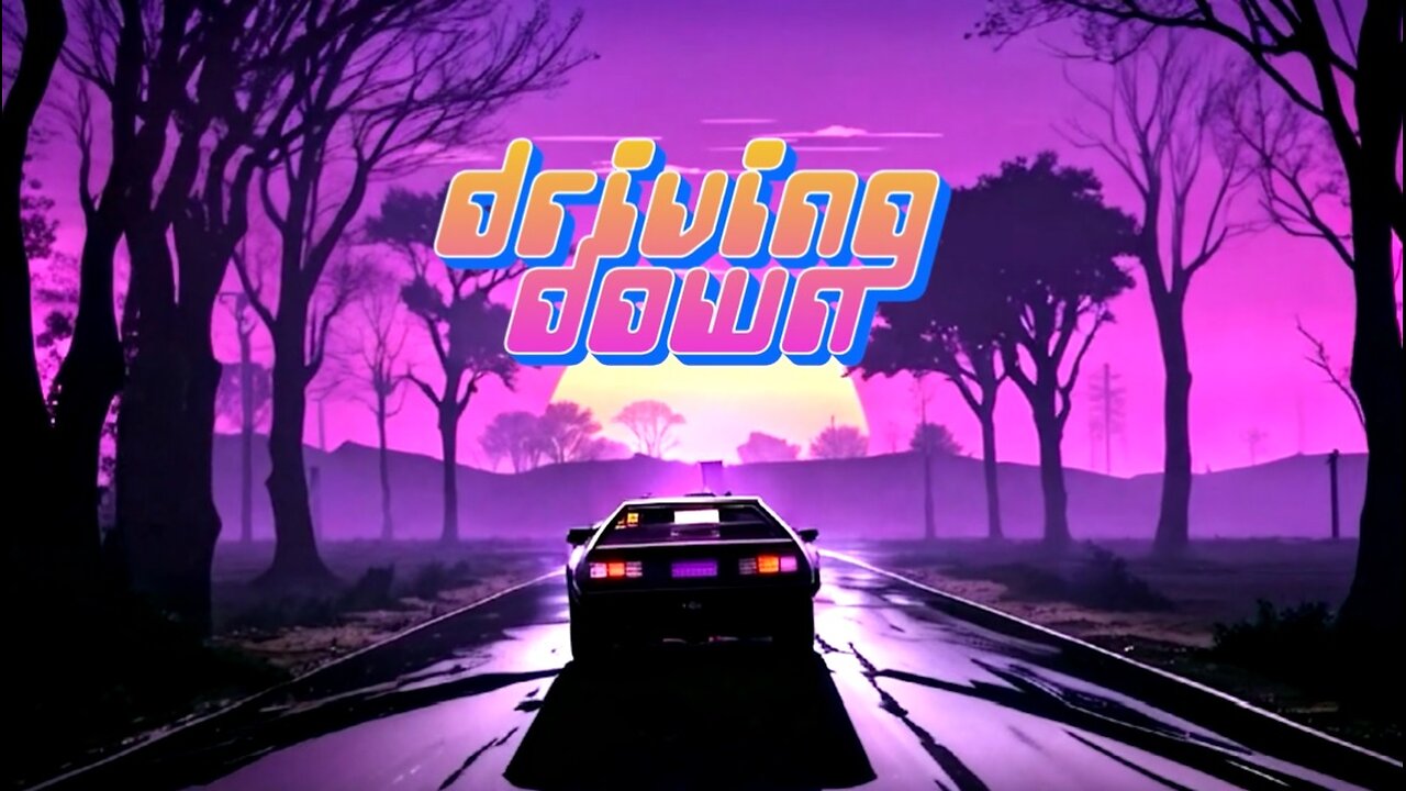 DRIVING DOWN - TV Players - Big City Visions - Synthwave Retrowave Rap Remix. - Nostalgia - Synthrap