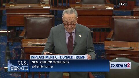 “Donald Trump incited the erection.” Senator Chuck Schumer