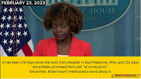 It has been 178 days since the toxic train disaster in East Palestine, Ohio, and 151 days