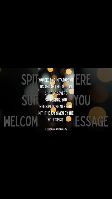 1 Thessalonians 1:6 #shorts