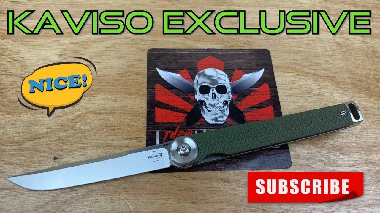 Kaviso Exclusive “Boker Kaizen” S35VN super lightweight gent carry !