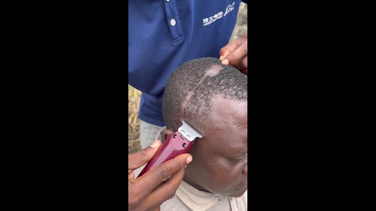 A Human Cut Hair by trimmer