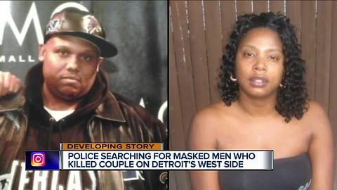 Police searching for masked men who killed couple on Detroit's west side