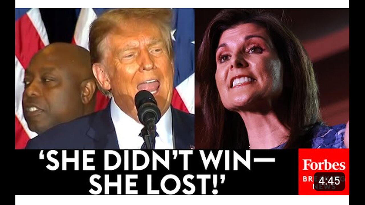 BREAKING NEWS: Trump Roasts Nikki Haley's Speech After Winning New Hampshire GOP Primary