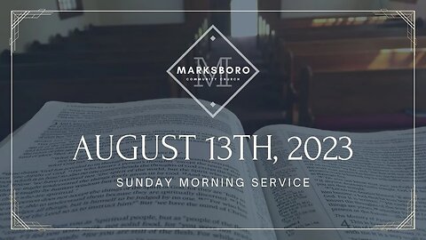 MCC August 13th Sunday Service