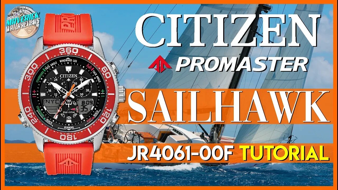 Tutorial! | Citizen Promaster Sailhawk 200m Solar Quartz Diver JR4061-00F Unbox & Review