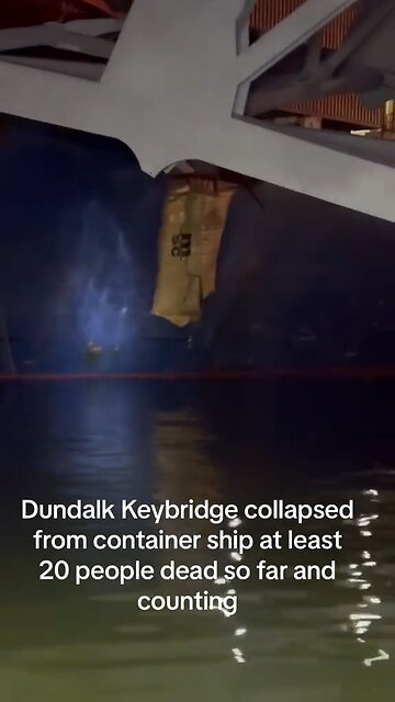 😮 Here’s some close up footage rescuers took from the wreckage of the Francis Scott Key…