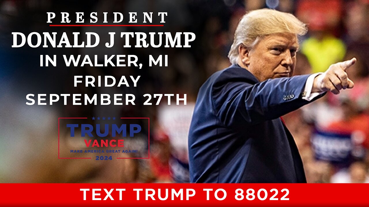 LIVE: President Trump in Walker, MI