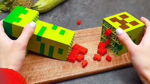 SOUNDS ON! Making Minecraft From Rubik's Cube And LEGO Parts