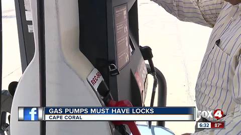 Cape Coral city council passing a gas skimmer ordinance