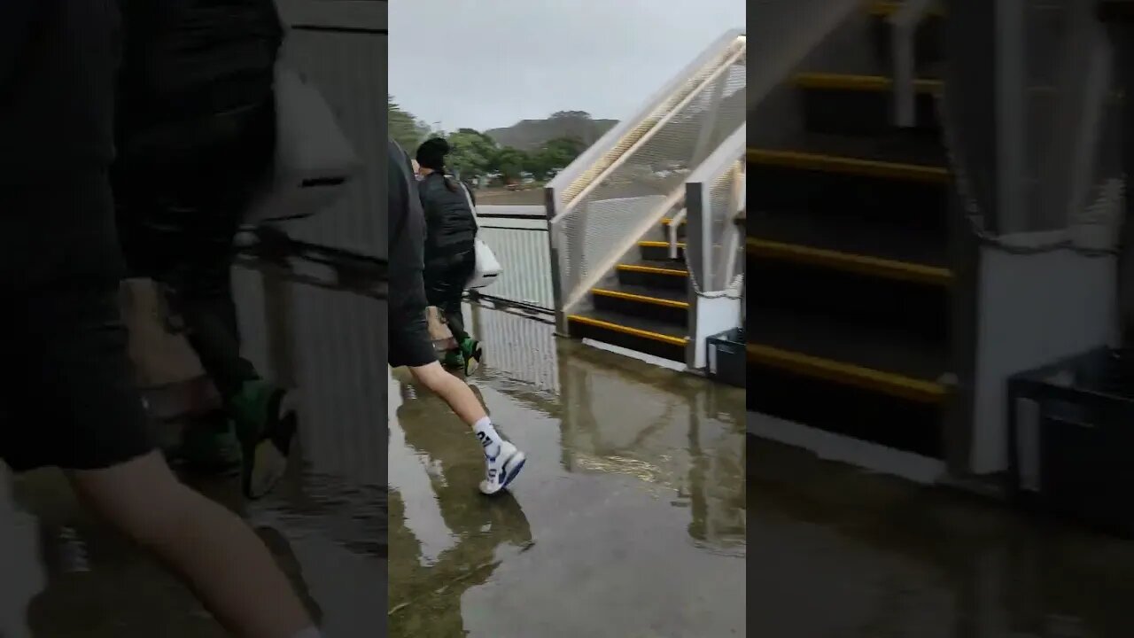 Ferry terminal on a winters day.
