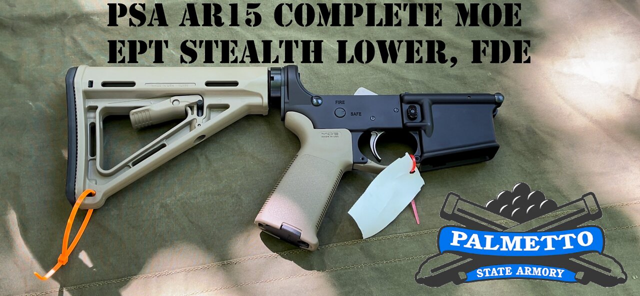 Palmetto State Armory AR15 COMPLETE MOE EPT STEALTH LOWER, FDE