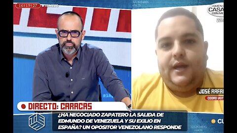 Pablo Echenique desmonta a José Rafael Rolón,vocero de Vente Venezuela, y sus actas falsas