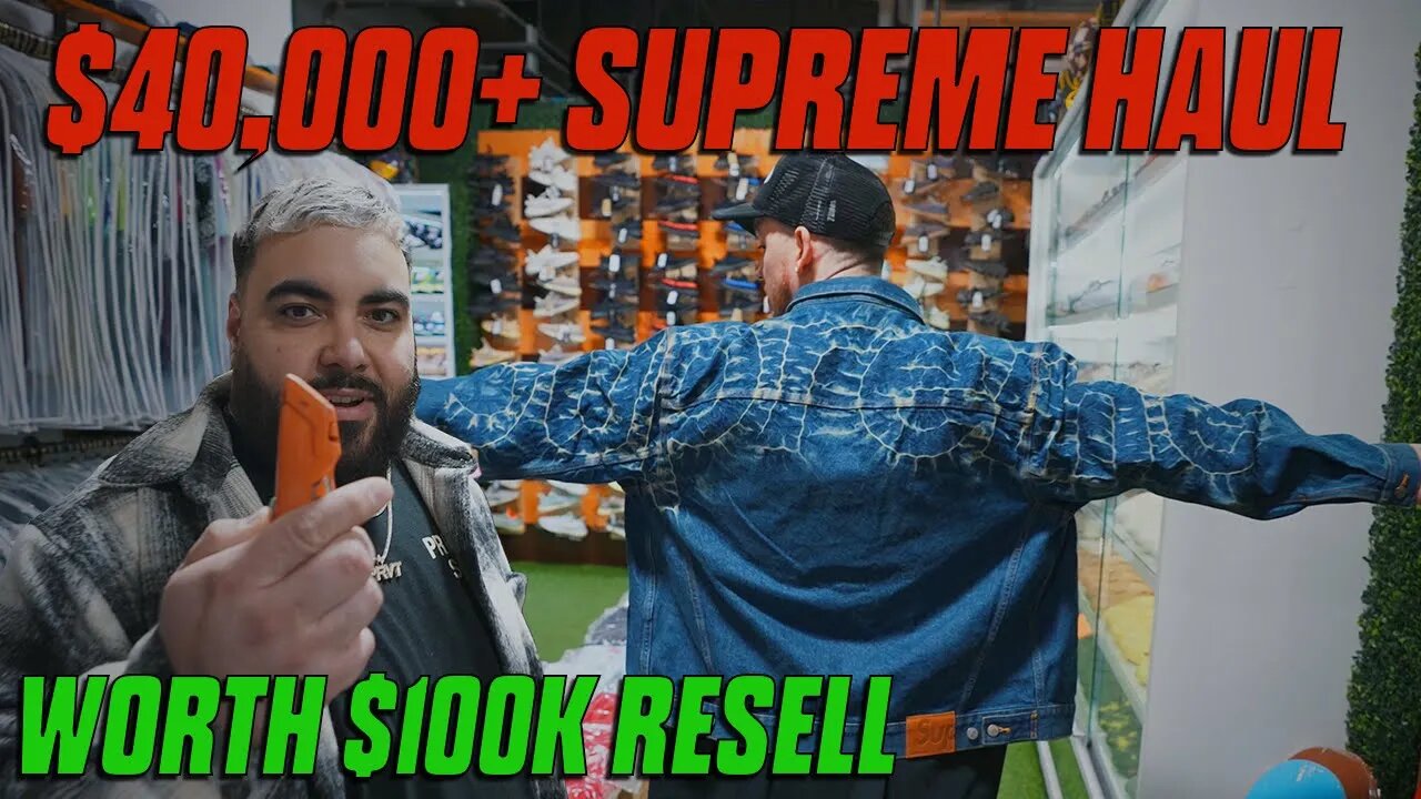 BACK-DOORING $40,000 IN SUPREME! INSANE DROP!