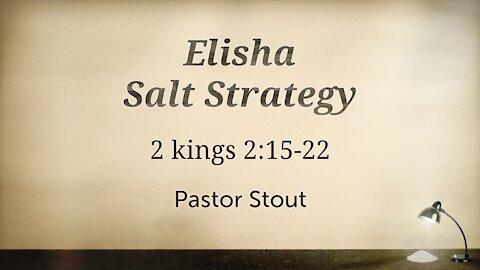 Elisha - Salt Strategy