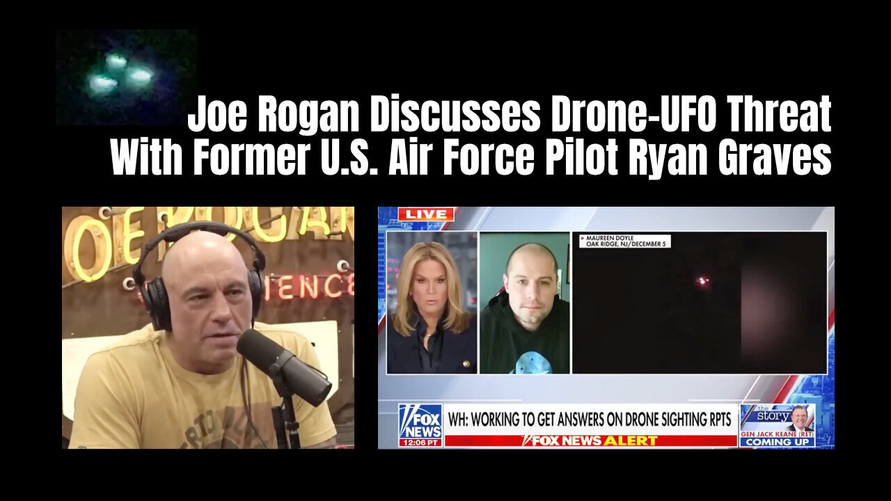 Joe Rogan Discusses Drone-UFO Threat With Former U.S. Air Force Pilot Ryan Graves