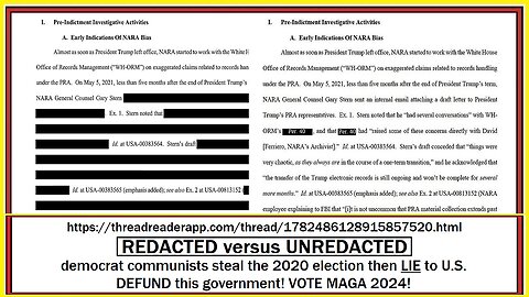 REDACTED versus UNREDACTED