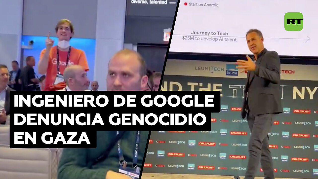 Ingeniero de Google interrumpe una conferencia para denunciar genocidio en Gaza