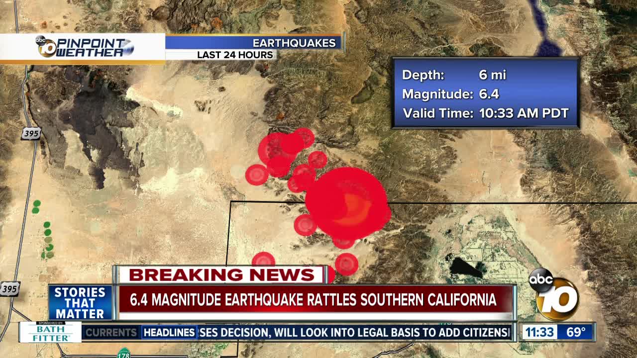 6.4-magnitude earthquake rattles Southern California