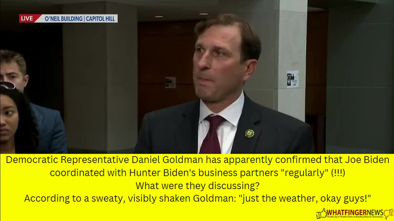 Democratic Representative Daniel Goldman has apparently confirmed that Joe Biden coordinated