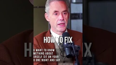 Jordan Peterson, How To Fix