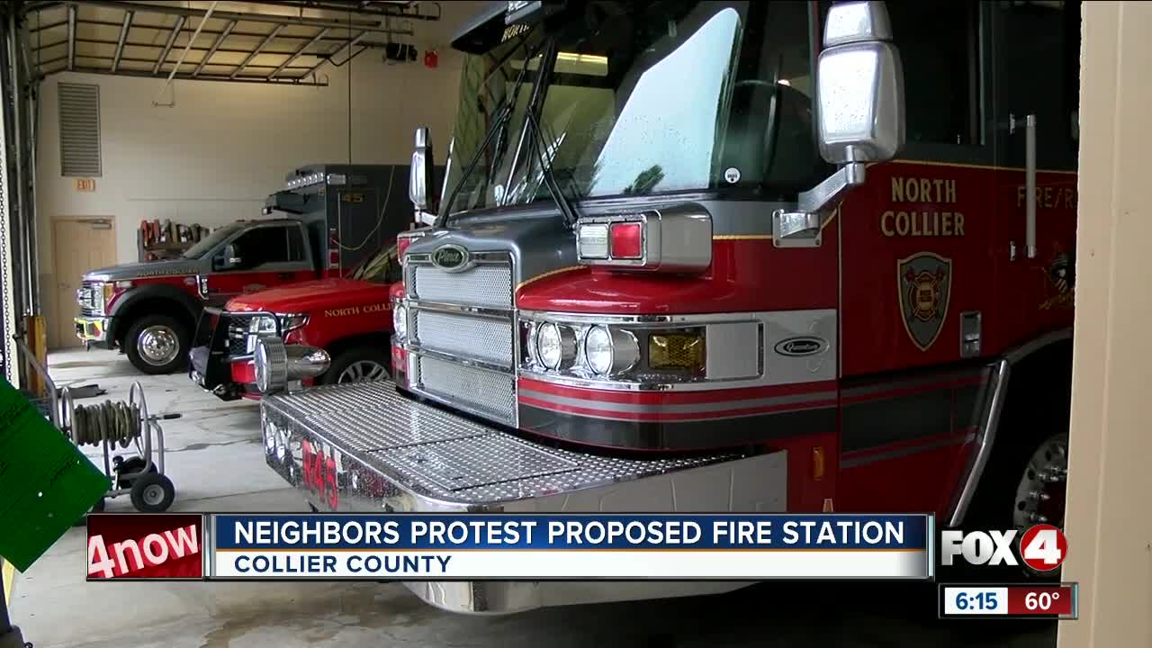 Neighbors resist proposed fire station in North Collier over noise concerns