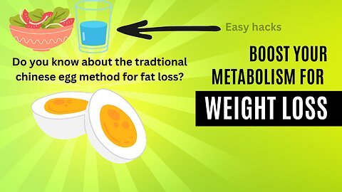 The secret egg method to lose weight - Boost your metabolism