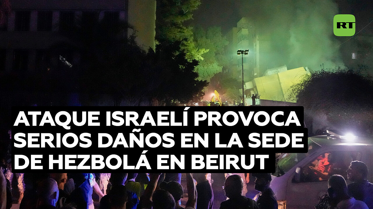 Extensos daños en la sede de Hezbolá tras ataque aéreo israelí en Beirut