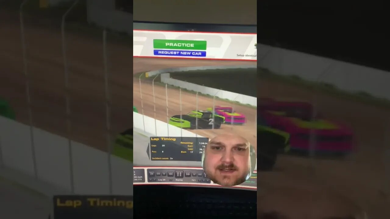 Getting sideways on the dirt before my first ever rookie race on oval dirt 😎😂
