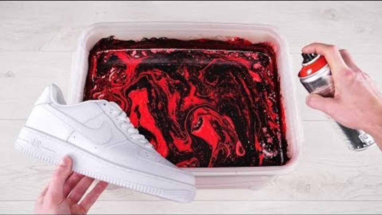 Customize your Nike AIR Force with Hydro Dipping