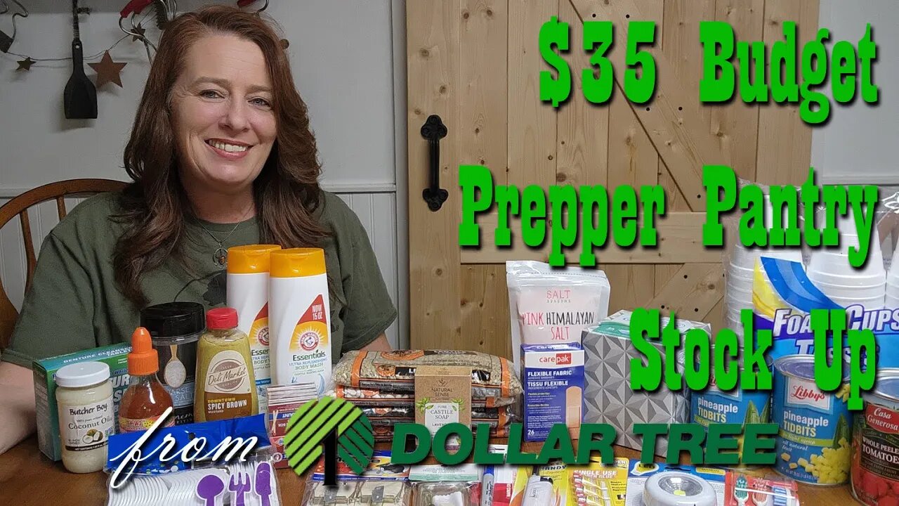 $35 Budget Prepper Pantry Stock Up from Dollar Tree ~ Preparedness