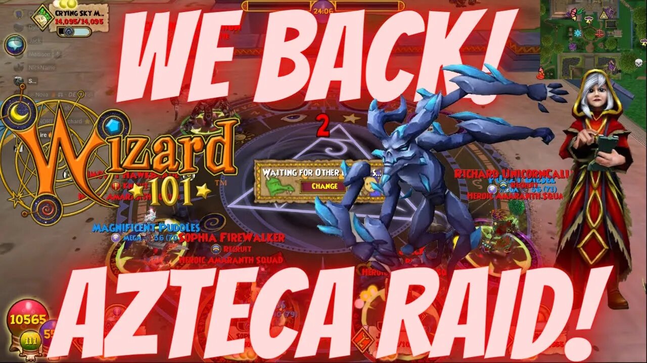 ☄️ DON'T CALL IT A COMEBACK! Wizard101 Azteca Raid Gameplay!