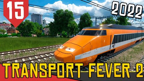 Lucrando com TREM BALA e Passageiros! - Transport Fever 2 #15 [Gameplay Português PT-BR]