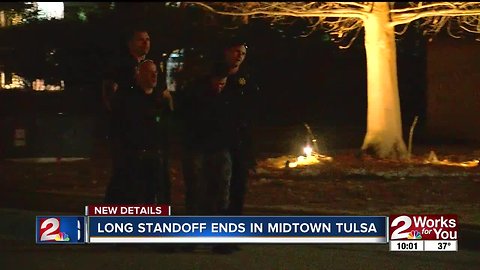 Long standoff ends in midtown Tulsa