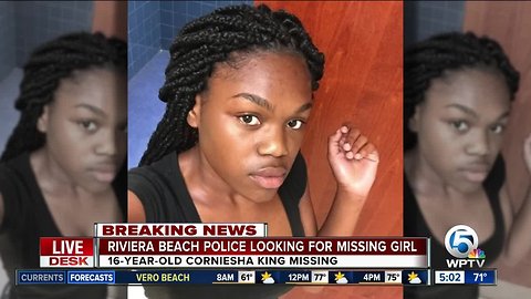 Riviera Beach teen missing since Tuesday morning