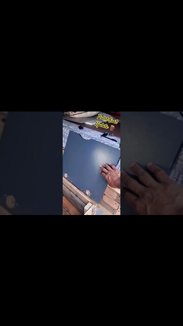 Pallet Seat Update 🪵 #palletwood #vwt4 #vanbuild #palletfurniture #palletseat #vanlife #palletcabin