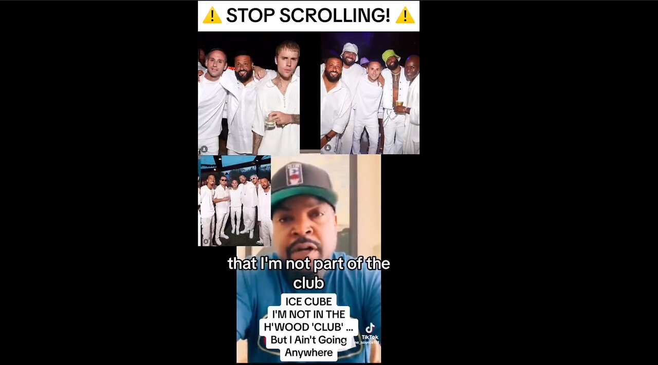 ICE CUBE speaking about not being part of the club