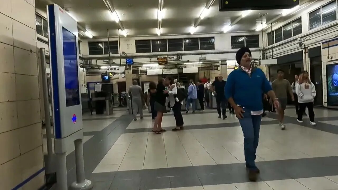 Kensington tube station. London GoPro 13th July 2023