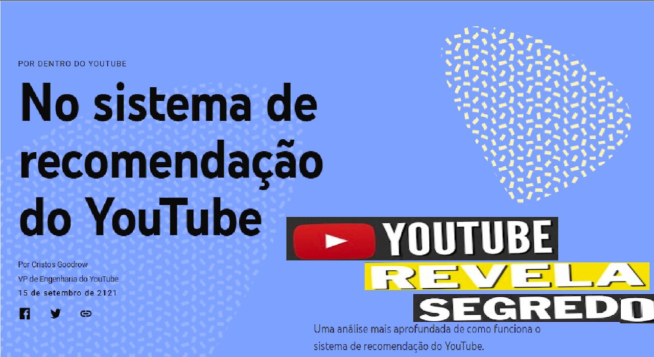 【Audiência no YouTube】Revelado o Segredo || Como funciona o sistema de recomendação do YouTube