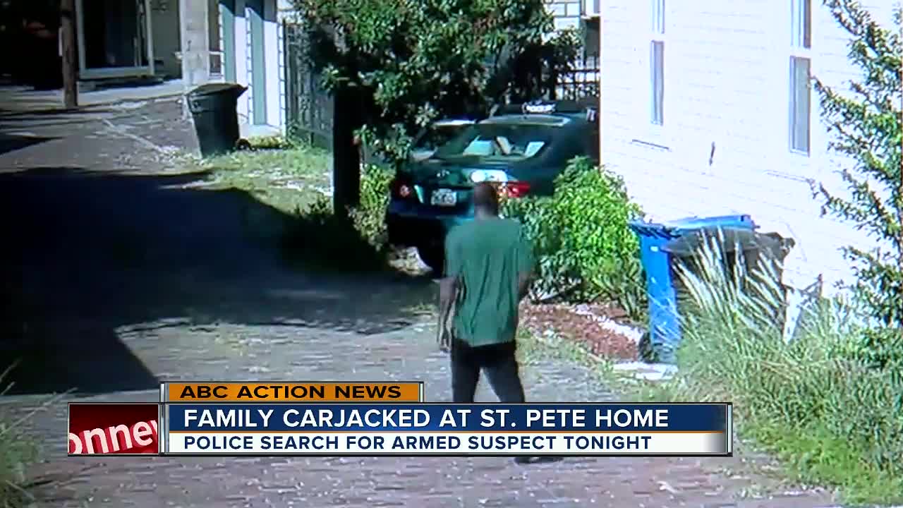 Family carjacked in front of St. Pete home