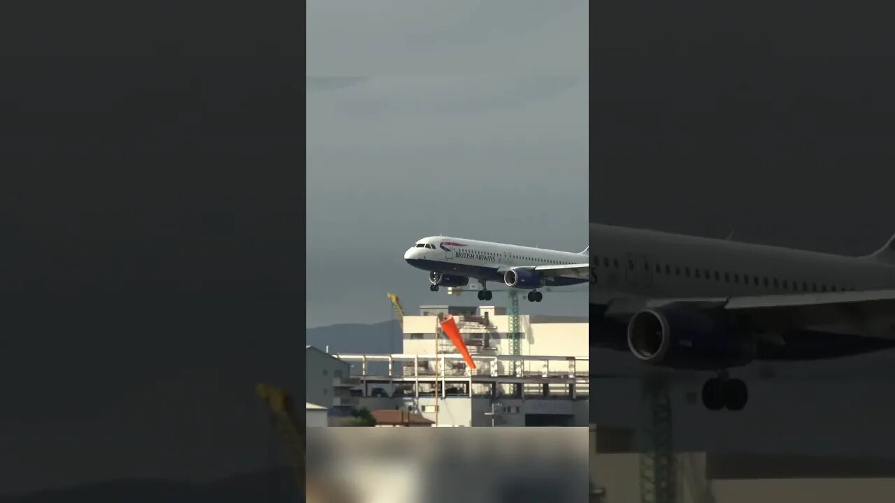 Landing at Gibraltar British Airways #shorts