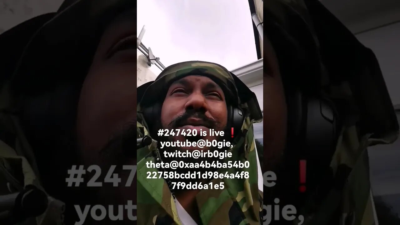 #247420 is live ❗youtube@b0gie, twitch@irb0gietheta@0xaa4b4ba54b022758bcdd1d98e4a4f87f9dd6a1e5