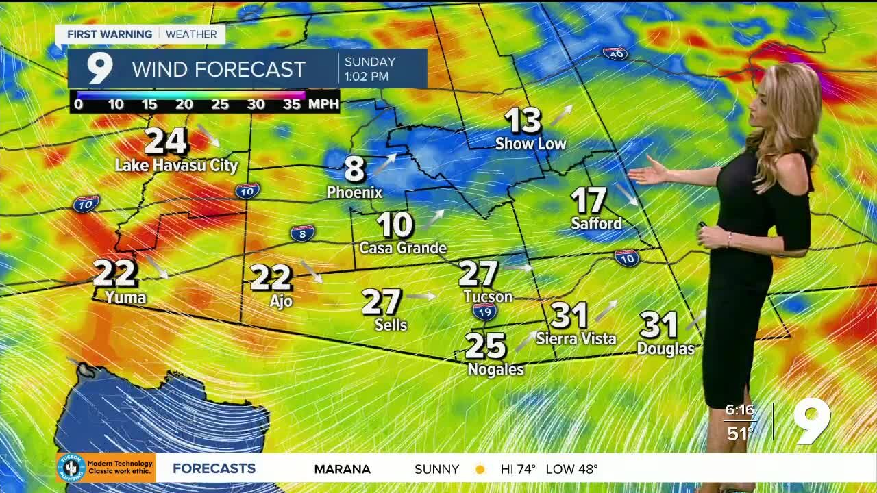 Breezy winds, valley rain, and mountain snow